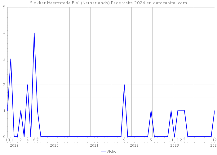 Slokker Heemstede B.V. (Netherlands) Page visits 2024 