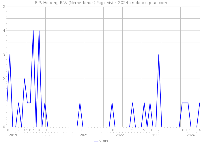 R.P. Holding B.V. (Netherlands) Page visits 2024 
