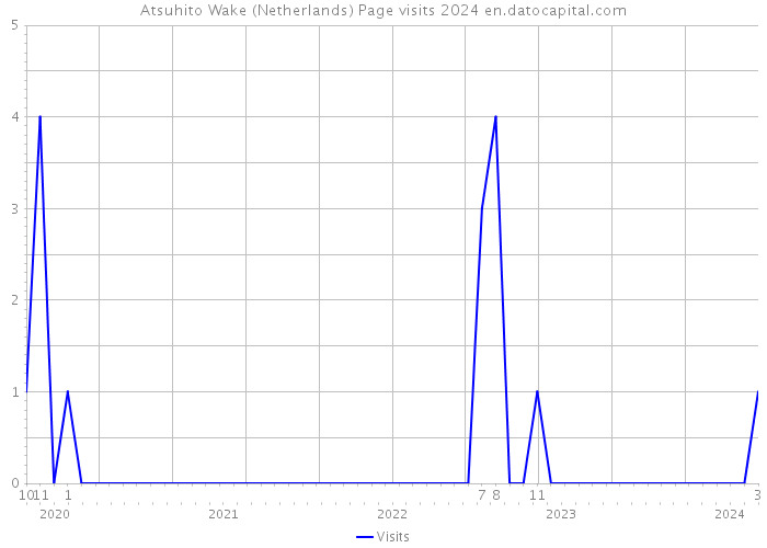 Atsuhito Wake (Netherlands) Page visits 2024 