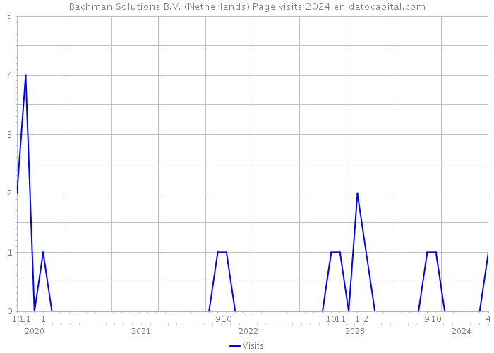 Bachman Solutions B.V. (Netherlands) Page visits 2024 