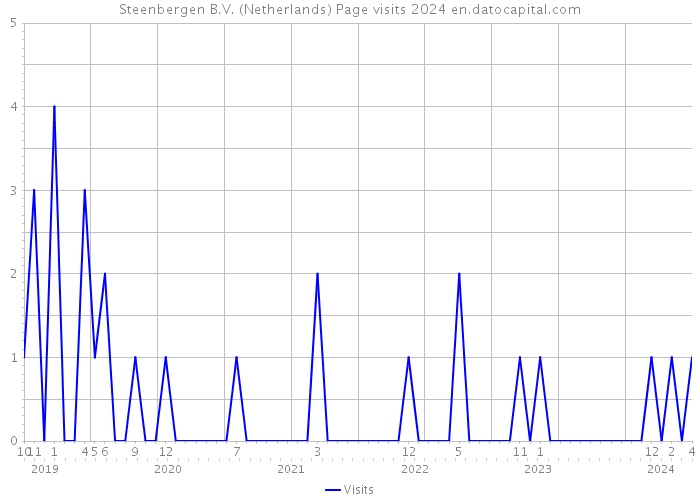 Steenbergen B.V. (Netherlands) Page visits 2024 