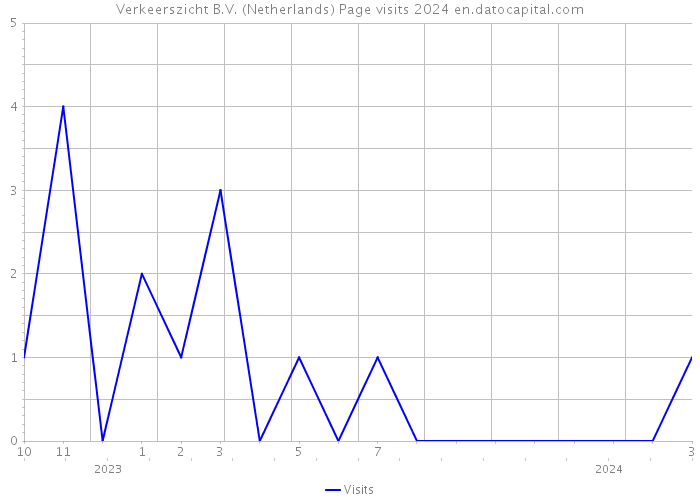 Verkeerszicht B.V. (Netherlands) Page visits 2024 