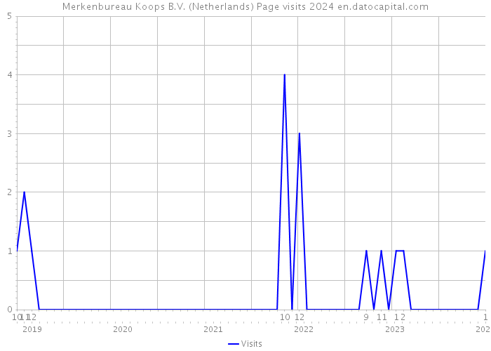 Merkenbureau Koops B.V. (Netherlands) Page visits 2024 