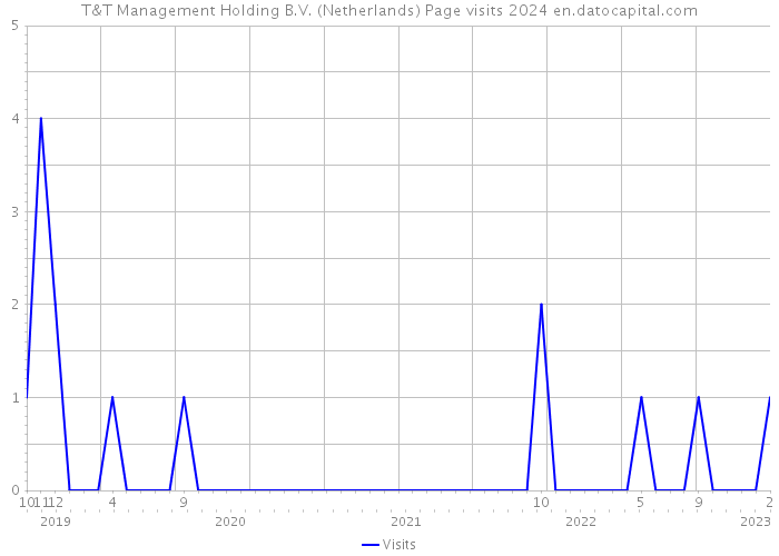 T&T Management Holding B.V. (Netherlands) Page visits 2024 