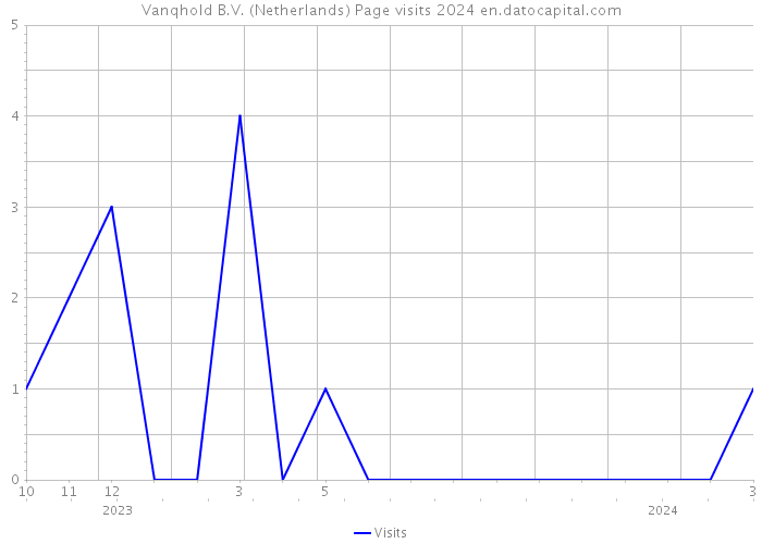 Vanqhold B.V. (Netherlands) Page visits 2024 