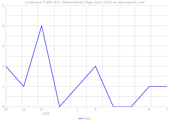 Goldbaum Traffic B.V. (Netherlands) Page visits 2024 