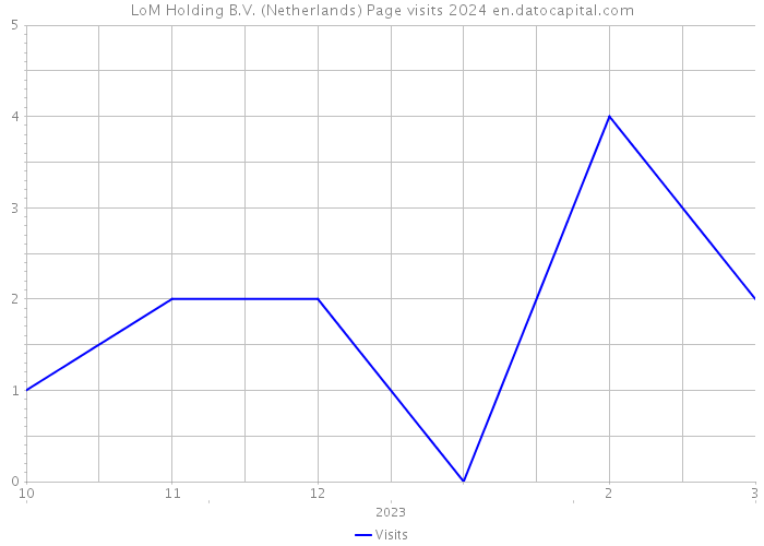 LoM Holding B.V. (Netherlands) Page visits 2024 