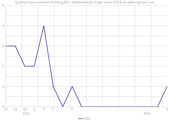 Quality Improvement Holding B.V. (Netherlands) Page visits 2024 