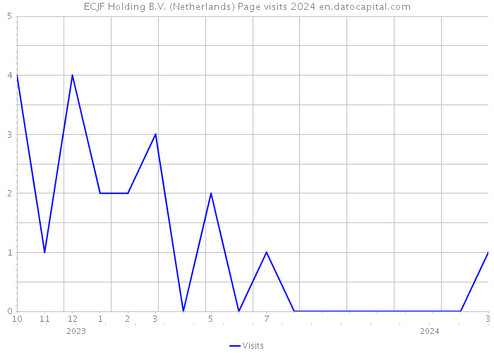 ECJF Holding B.V. (Netherlands) Page visits 2024 
