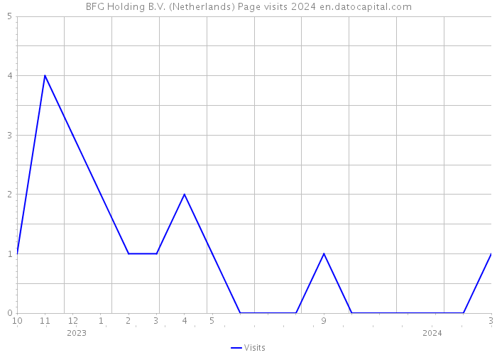 BFG Holding B.V. (Netherlands) Page visits 2024 