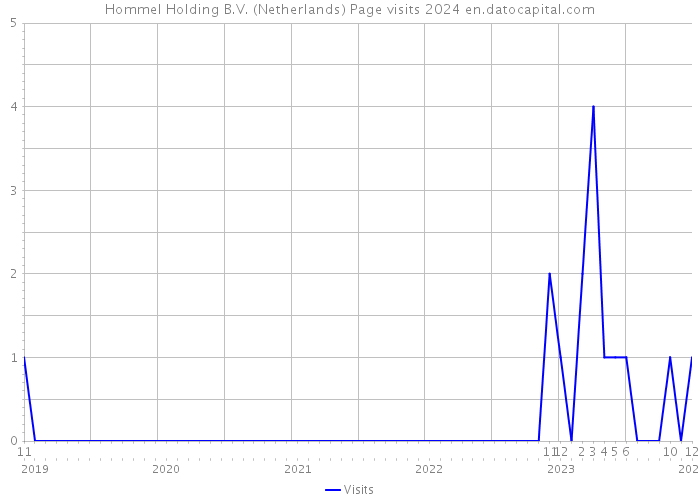 Hommel Holding B.V. (Netherlands) Page visits 2024 