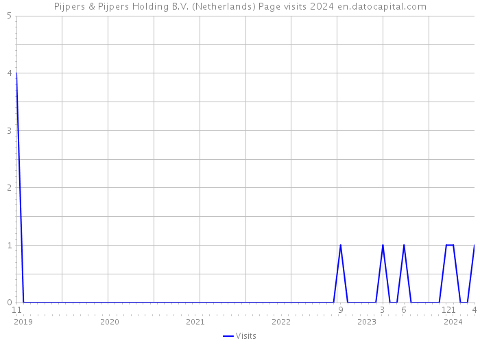 Pijpers & Pijpers Holding B.V. (Netherlands) Page visits 2024 