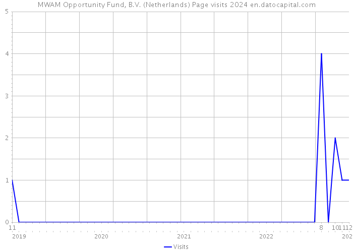 MWAM Opportunity Fund, B.V. (Netherlands) Page visits 2024 