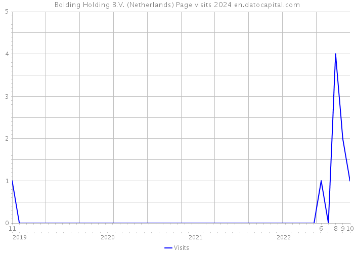 Bolding Holding B.V. (Netherlands) Page visits 2024 