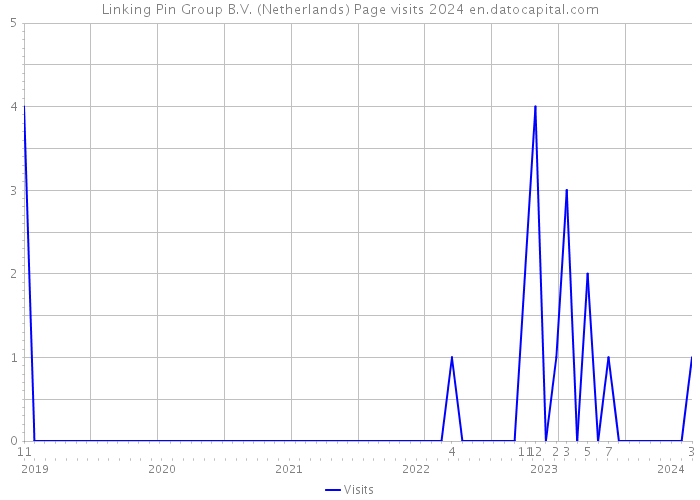 Linking Pin Group B.V. (Netherlands) Page visits 2024 