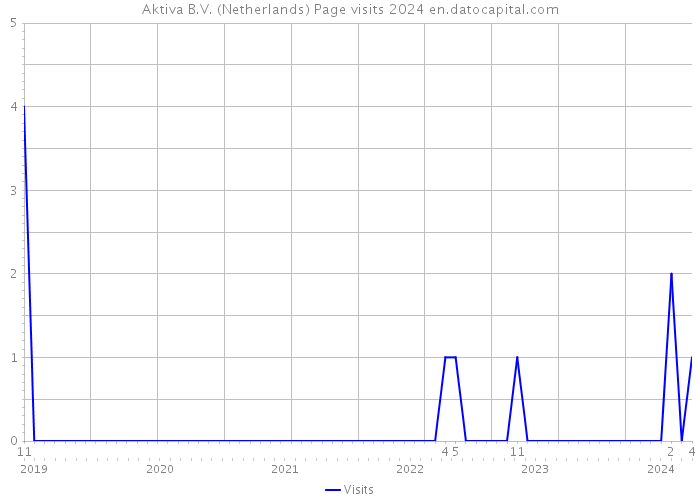 Aktiva B.V. (Netherlands) Page visits 2024 