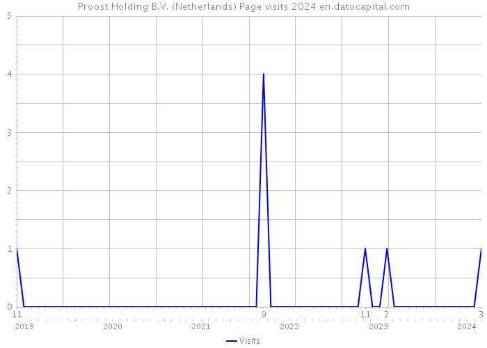 Proost Holding B.V. (Netherlands) Page visits 2024 