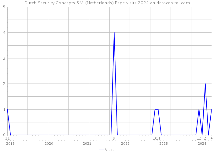 Dutch Security Concepts B.V. (Netherlands) Page visits 2024 