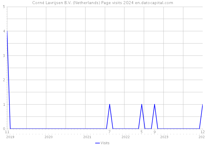 Corné Lavrijsen B.V. (Netherlands) Page visits 2024 