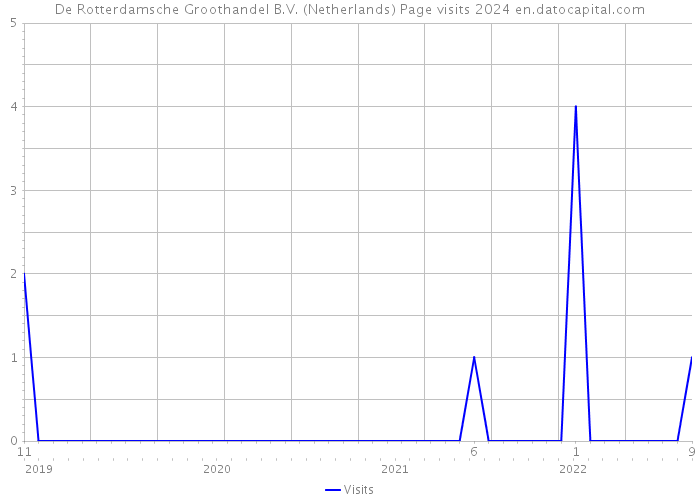 De Rotterdamsche Groothandel B.V. (Netherlands) Page visits 2024 