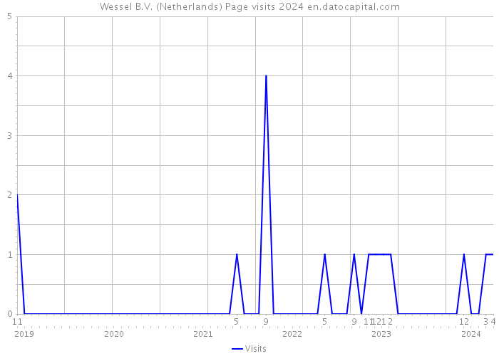 Wessel B.V. (Netherlands) Page visits 2024 