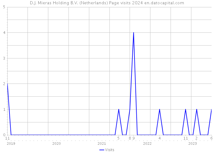 D.J. Mieras Holding B.V. (Netherlands) Page visits 2024 
