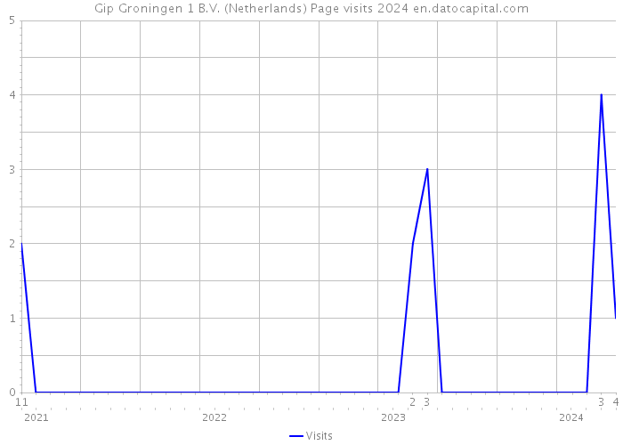 Gip Groningen 1 B.V. (Netherlands) Page visits 2024 