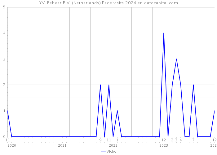 YVI Beheer B.V. (Netherlands) Page visits 2024 