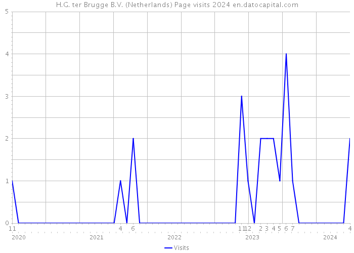 H.G. ter Brugge B.V. (Netherlands) Page visits 2024 