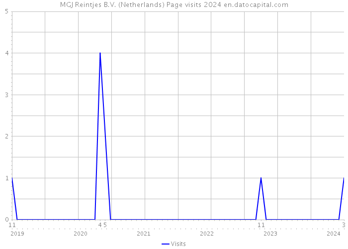 MGJ Reintjes B.V. (Netherlands) Page visits 2024 