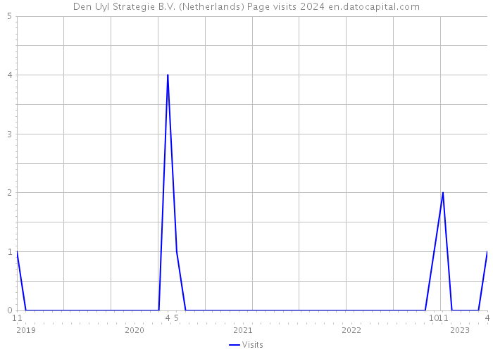 Den Uyl Strategie B.V. (Netherlands) Page visits 2024 
