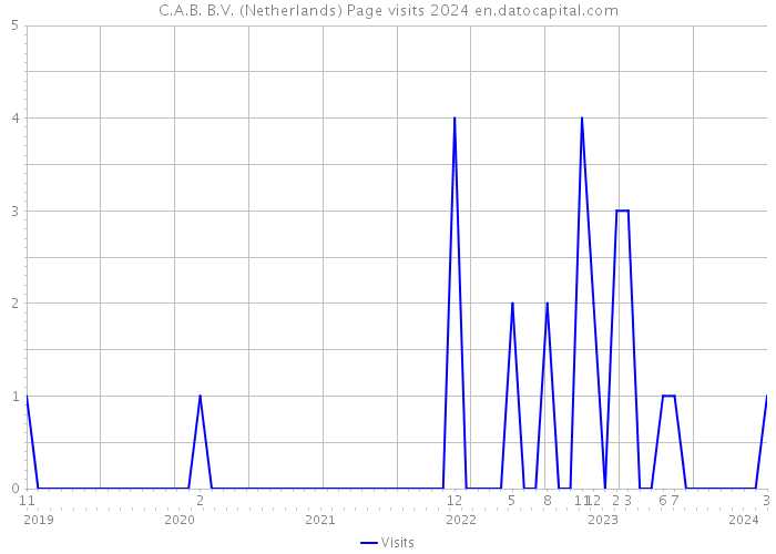 C.A.B. B.V. (Netherlands) Page visits 2024 