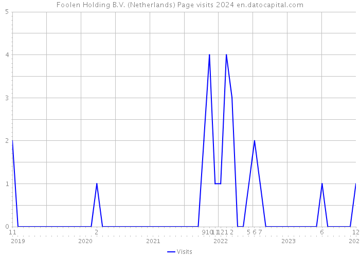 Foolen Holding B.V. (Netherlands) Page visits 2024 