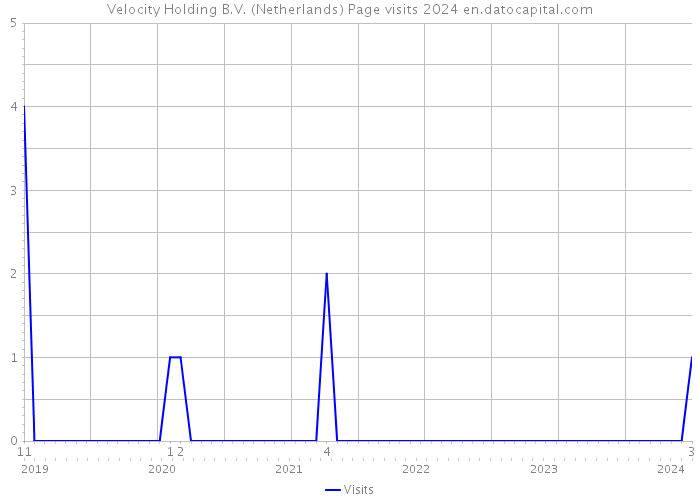 Velocity Holding B.V. (Netherlands) Page visits 2024 