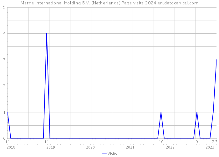 Merge International Holding B.V. (Netherlands) Page visits 2024 
