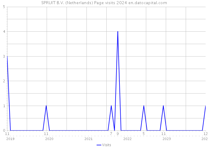 SPRUIT B.V. (Netherlands) Page visits 2024 