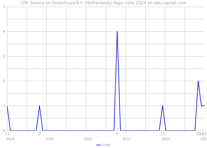 GSK Service en Onderhoud B.V. (Netherlands) Page visits 2024 