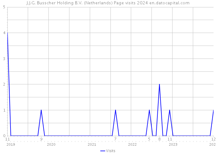 J.J.G. Busscher Holding B.V. (Netherlands) Page visits 2024 