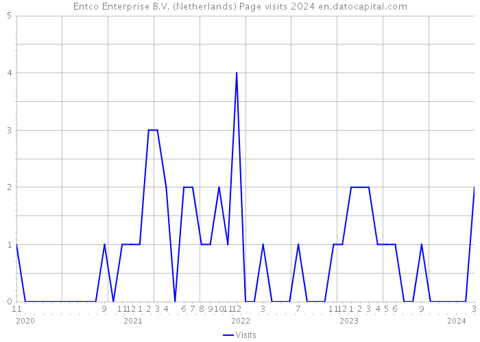 Entco Enterprise B.V. (Netherlands) Page visits 2024 