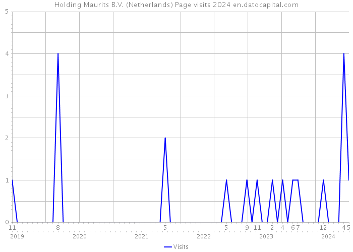 Holding Maurits B.V. (Netherlands) Page visits 2024 
