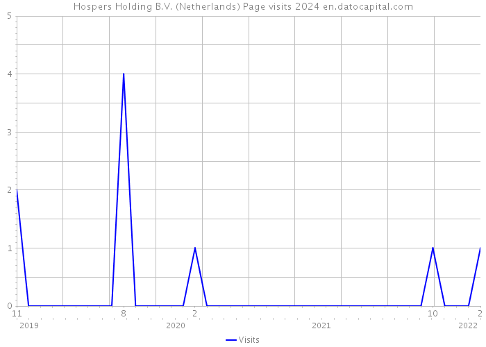 Hospers Holding B.V. (Netherlands) Page visits 2024 