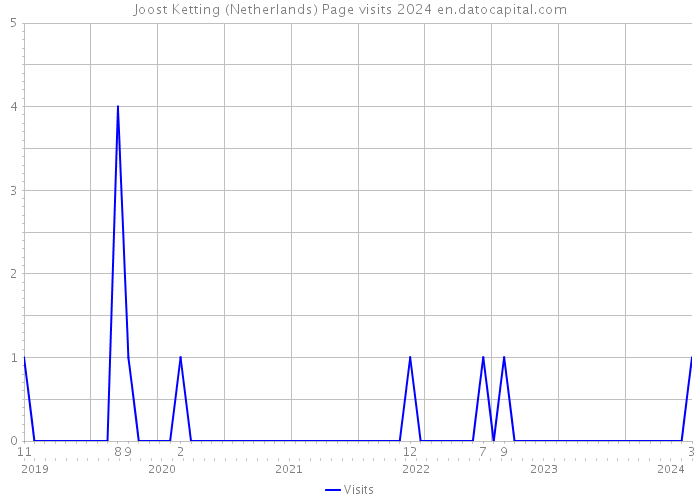 Joost Ketting (Netherlands) Page visits 2024 