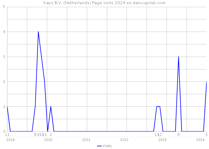 Kaps B.V. (Netherlands) Page visits 2024 