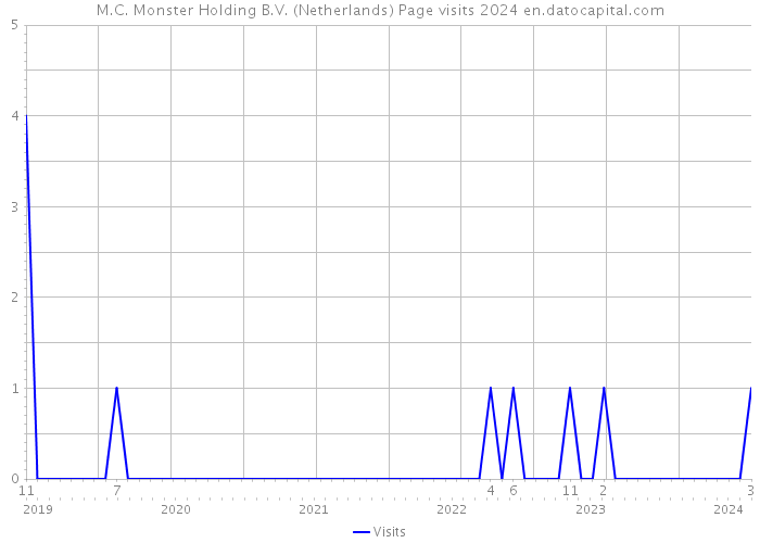 M.C. Monster Holding B.V. (Netherlands) Page visits 2024 