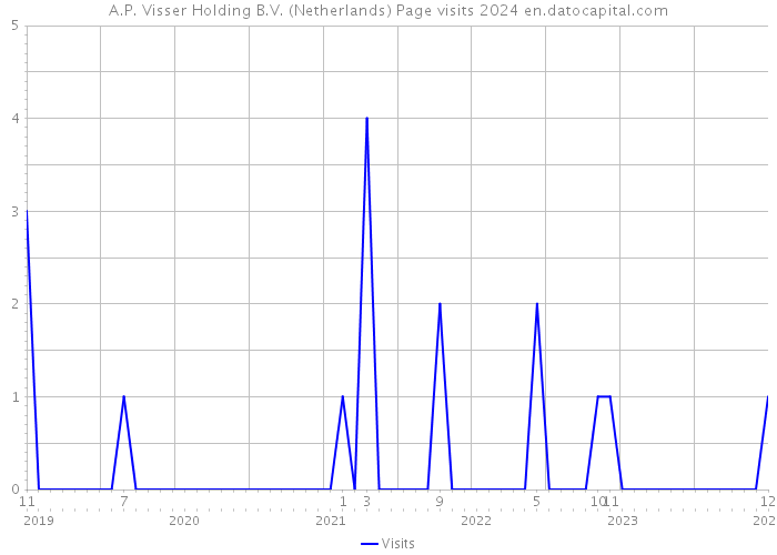 A.P. Visser Holding B.V. (Netherlands) Page visits 2024 