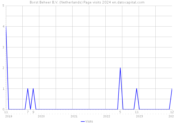 Borst Beheer B.V. (Netherlands) Page visits 2024 