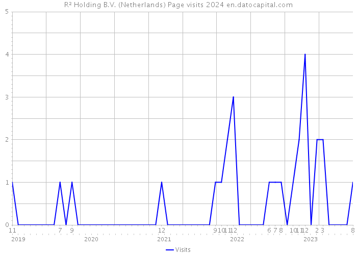 R² Holding B.V. (Netherlands) Page visits 2024 