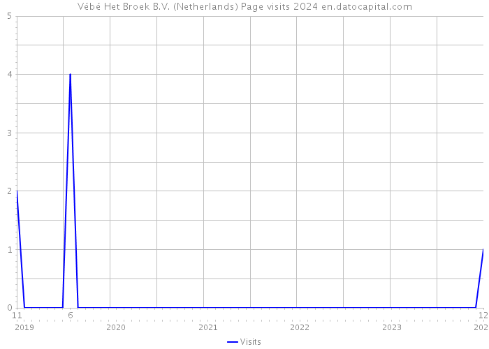 Vébé Het Broek B.V. (Netherlands) Page visits 2024 
