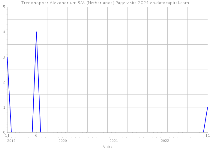 Trendhopper Alexandrium B.V. (Netherlands) Page visits 2024 