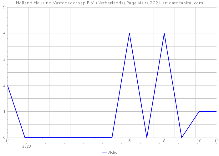 Holland Housing Vastgoedgroep B.V. (Netherlands) Page visits 2024 